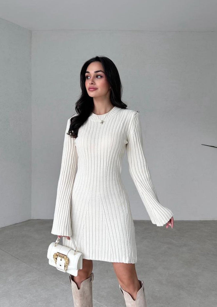 Cyrilla Gebreide Gehrock – Elegante en Veelzijdige Gebreide Jurk