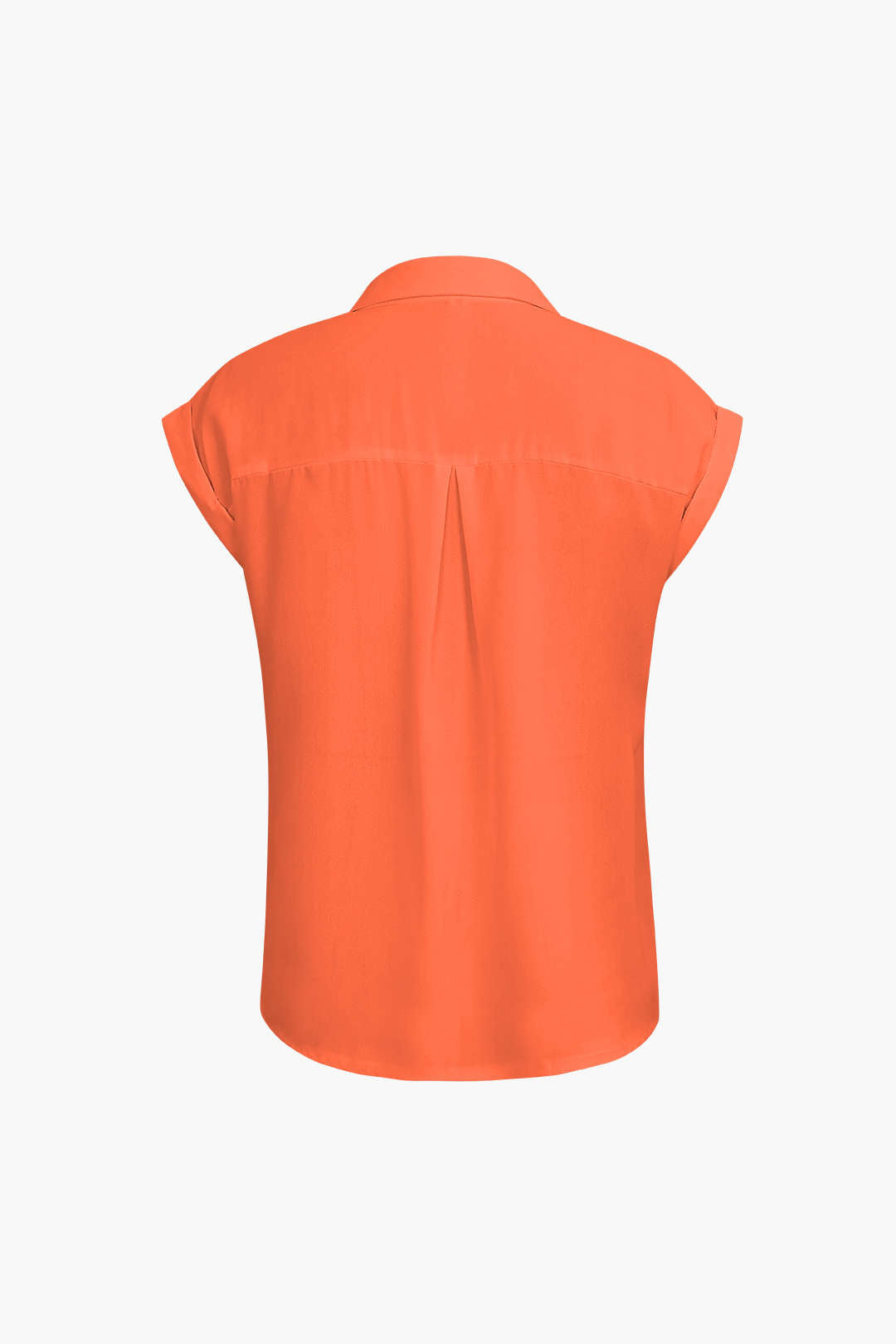 Vittoria damesshirt | Minimalistisch shirt met geknoopte zoom & opgerolde mouwen