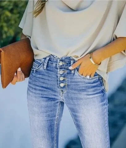 Aveline Vintage jeans met hoge taille | Sculpting comfort & tijdloze stijl