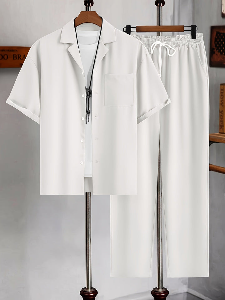 Shirt en broek met lange mouwen | Katoenmix | Modern & comfortabel