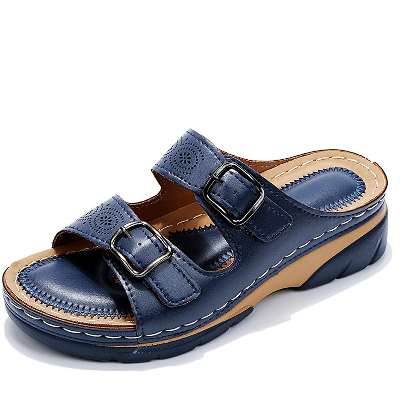 Inès | sandalen met gesp en comfortabele zool voor dames | Elegantie en comfort voor elke stap