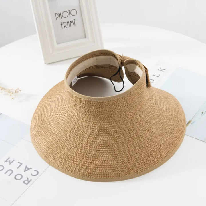 Nicky dames zonneklep met UV-bescherming | open ontwerp & brede rand voor zomer & strand