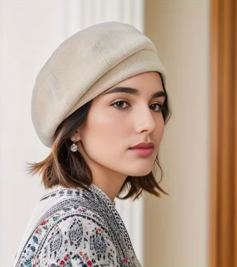 Anna Elegant Cap – Tijdloze Parijse Chic van Zachte Katoen voor Comfort en Veelzijdige Looks
