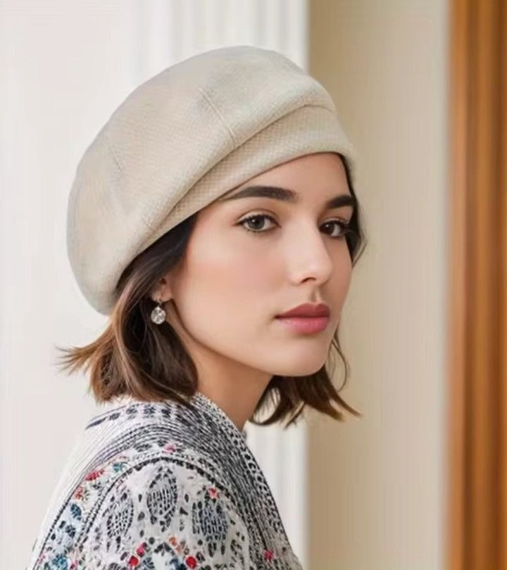 Anna Elegant Cap – Tijdloze Parijse Chic van Zachte Katoen voor Comfort en Veelzijdige Looks