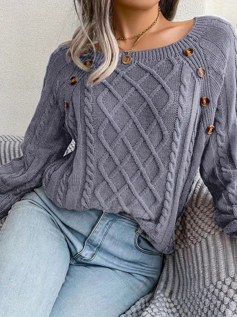 Aldara | Elegante Trui voor Dames, Veelzijdig en Comfortabel, Verfijnd Ontwerp voor Elegantie Elke Dag
