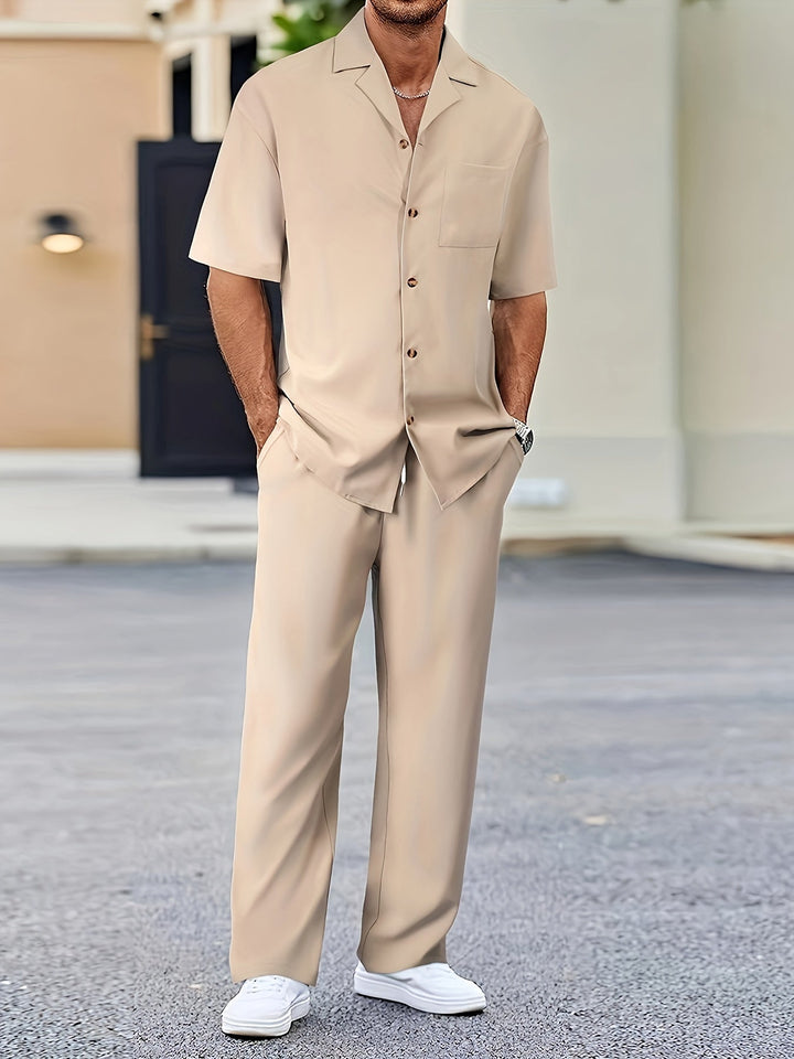 Shirt en broek met lange mouwen | Katoenmix | Modern & comfortabel
