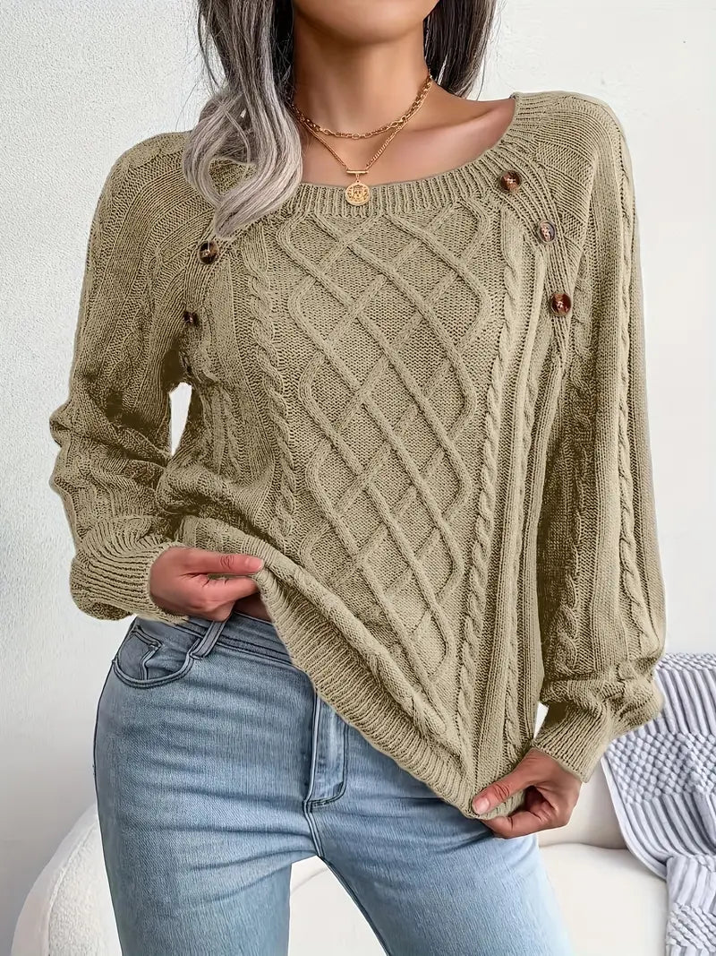 Aldara | Elegante Trui voor Dames, Veelzijdig en Comfortabel, Verfijnd Ontwerp voor Elegantie Elke Dag