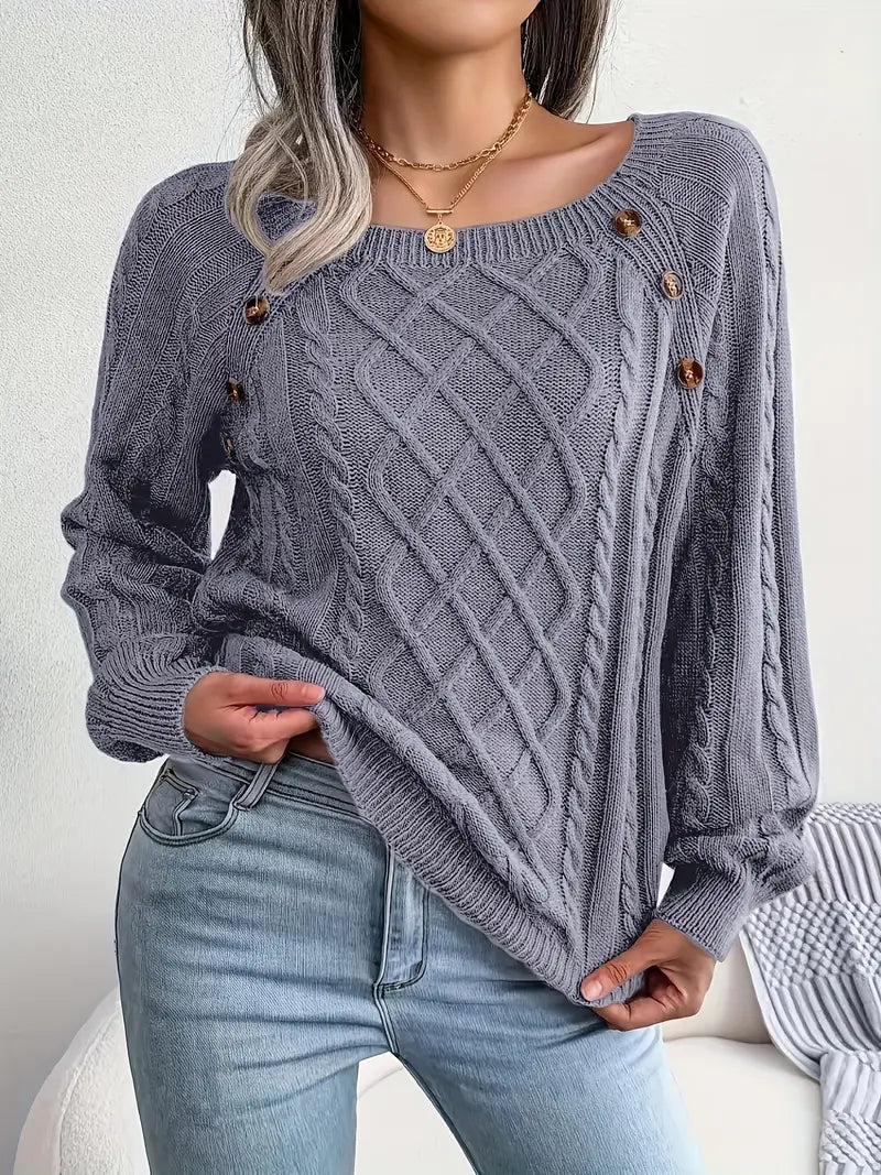 Aldara | Elegante Trui voor Dames, Veelzijdig en Comfortabel, Verfijnd Ontwerp voor Elegantie Elke Dag