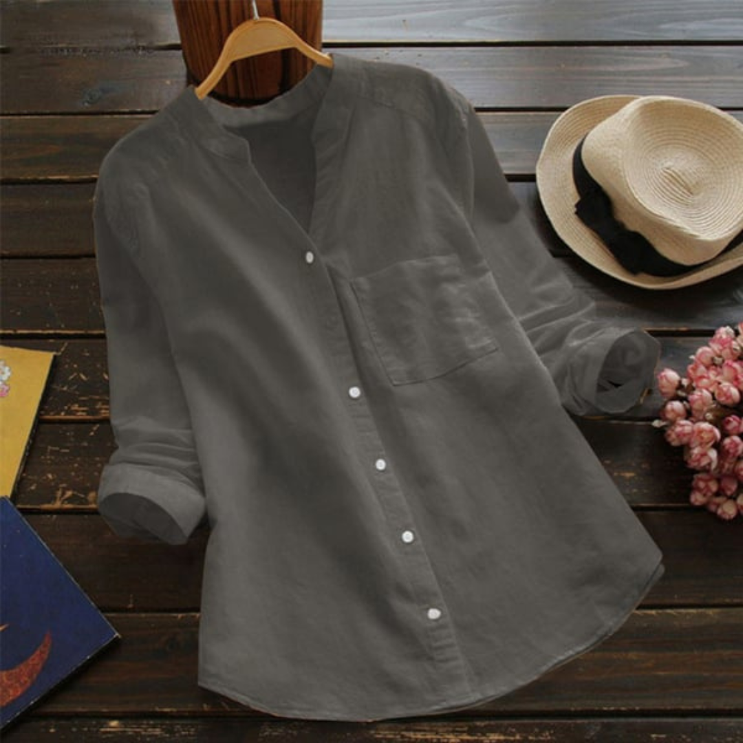 Lia Comfortabel en Elegant Shirt voor Vrouwen | Zachtheid en Stijl voor Zonnige Dagen