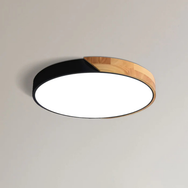 Delos - Scandinavische Houten LED Plafondlamp