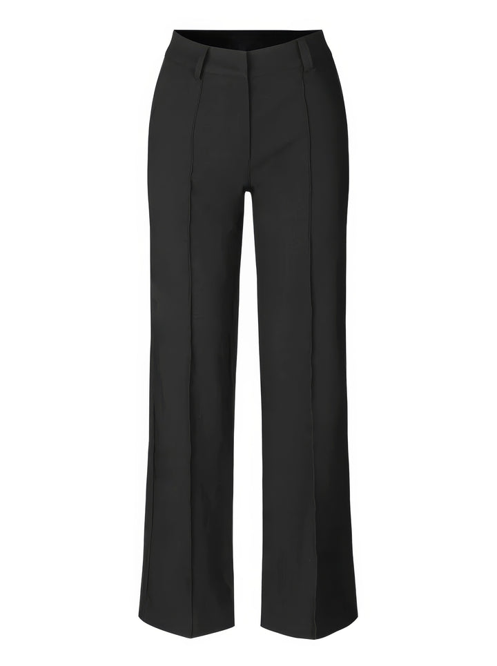 Lena Casual Wide Leg Trousers – Hoog-Taille Broek met Wijde Pijpen voor Veelzijdige Stijl