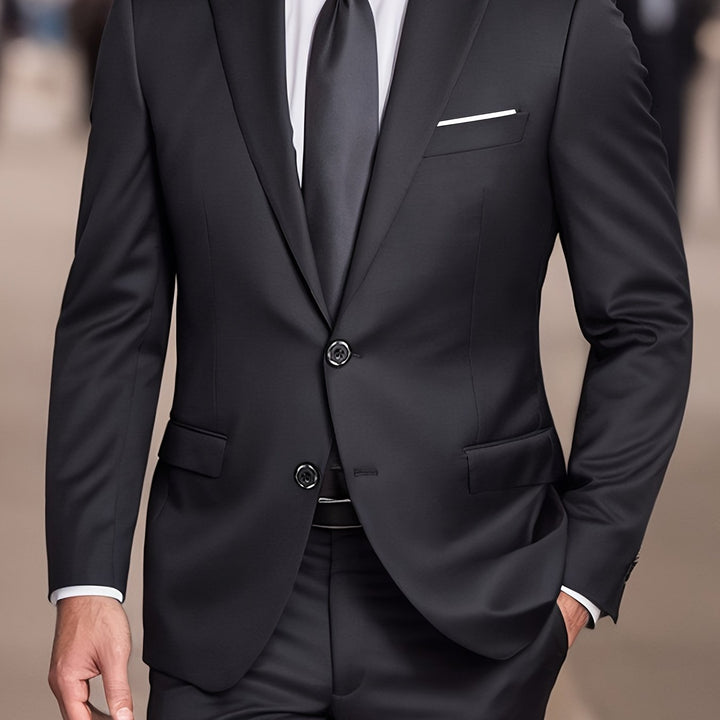 Herenpak 2-delig, elegant en casual, ideaal voor feestjes en zaken