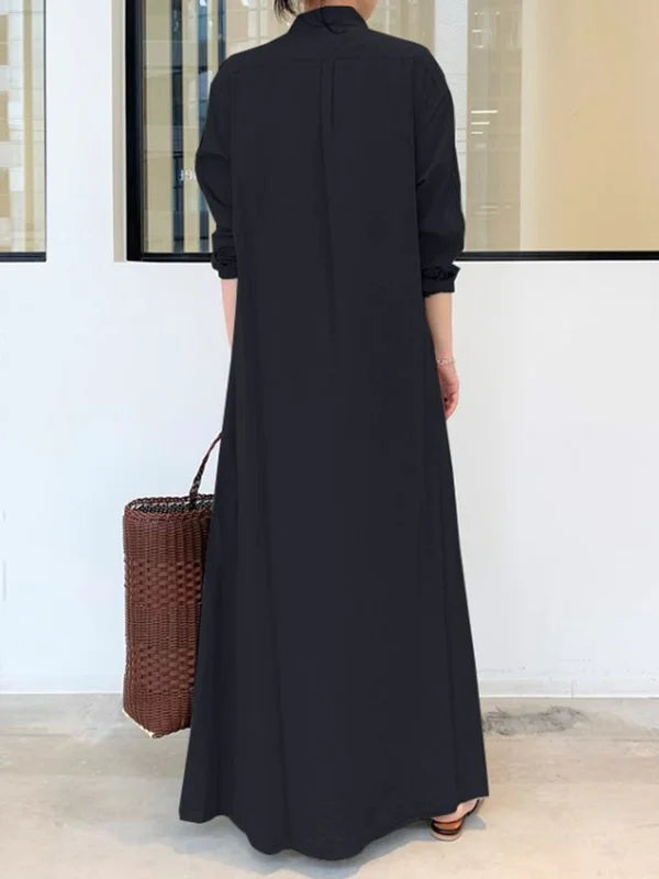 Livia maxi jurk voor dames - Elegante lange jurk met A-lijn silhouet