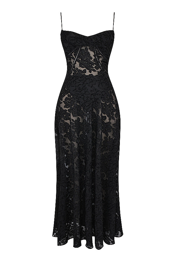 Elvina maxi-jurk zonder rug met borduursel | Luchtig, elegant & ideaal voor de zomer