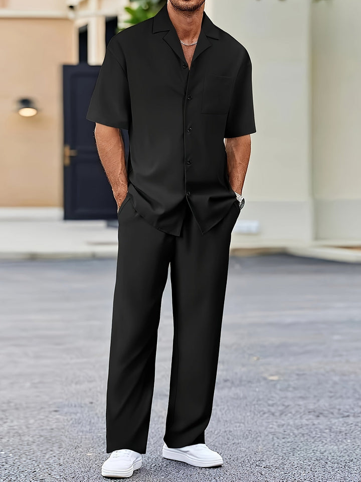 Shirt en broek met lange mouwen | Katoenmix | Modern & comfortabel