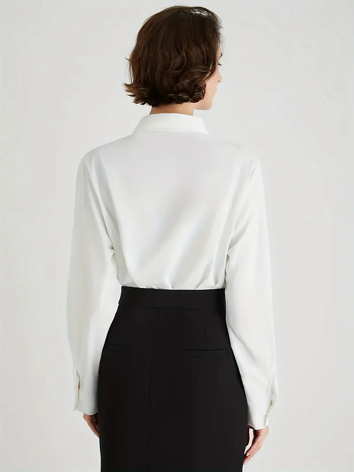 Livia | Elegante Vrouwenblouse met Verborgen Sluiting - Chic en Comfortabel