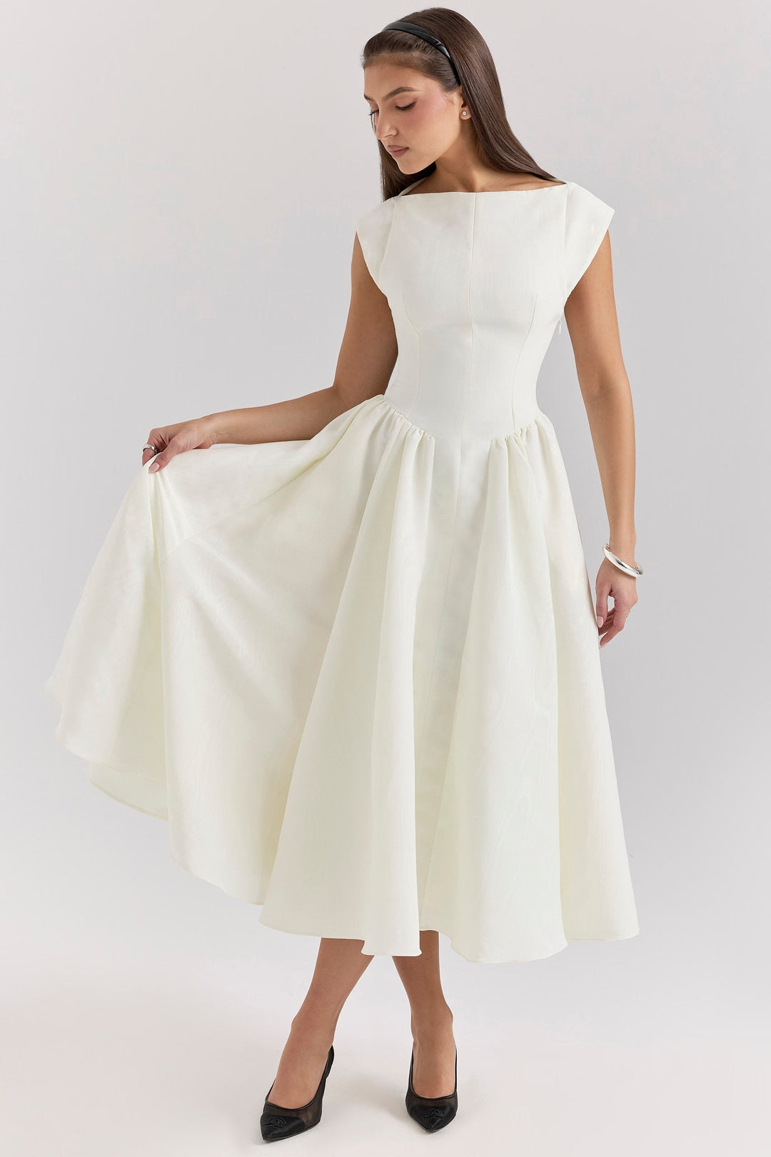 Victoria Elegante Jurk voor Dames | Tijdloos Design met Flatterende Pasvorm en Comfortabele Stof