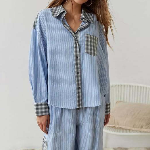Marie's gezellige, casual pyjamaset voor rustige nachten