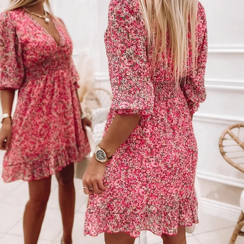 Laureen Comfortabele Bloemenjurk voor Vrouwen | Elegantie en Comfort voor de Zomer
