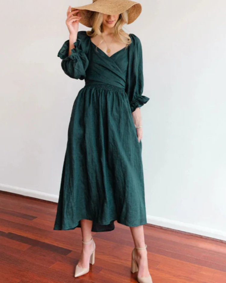 Verleidelijke Jurk Dames | Elegante Snit met Ruffels | Statement Look voor Elke Gelegenheid