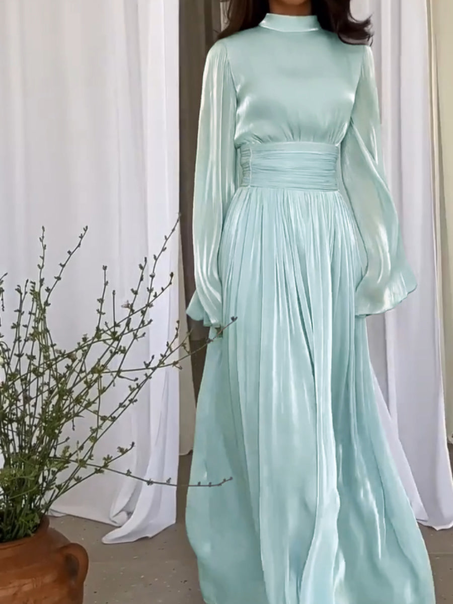 Pernille | Elegante Maxi Abaya Jurk met Strikceintuur