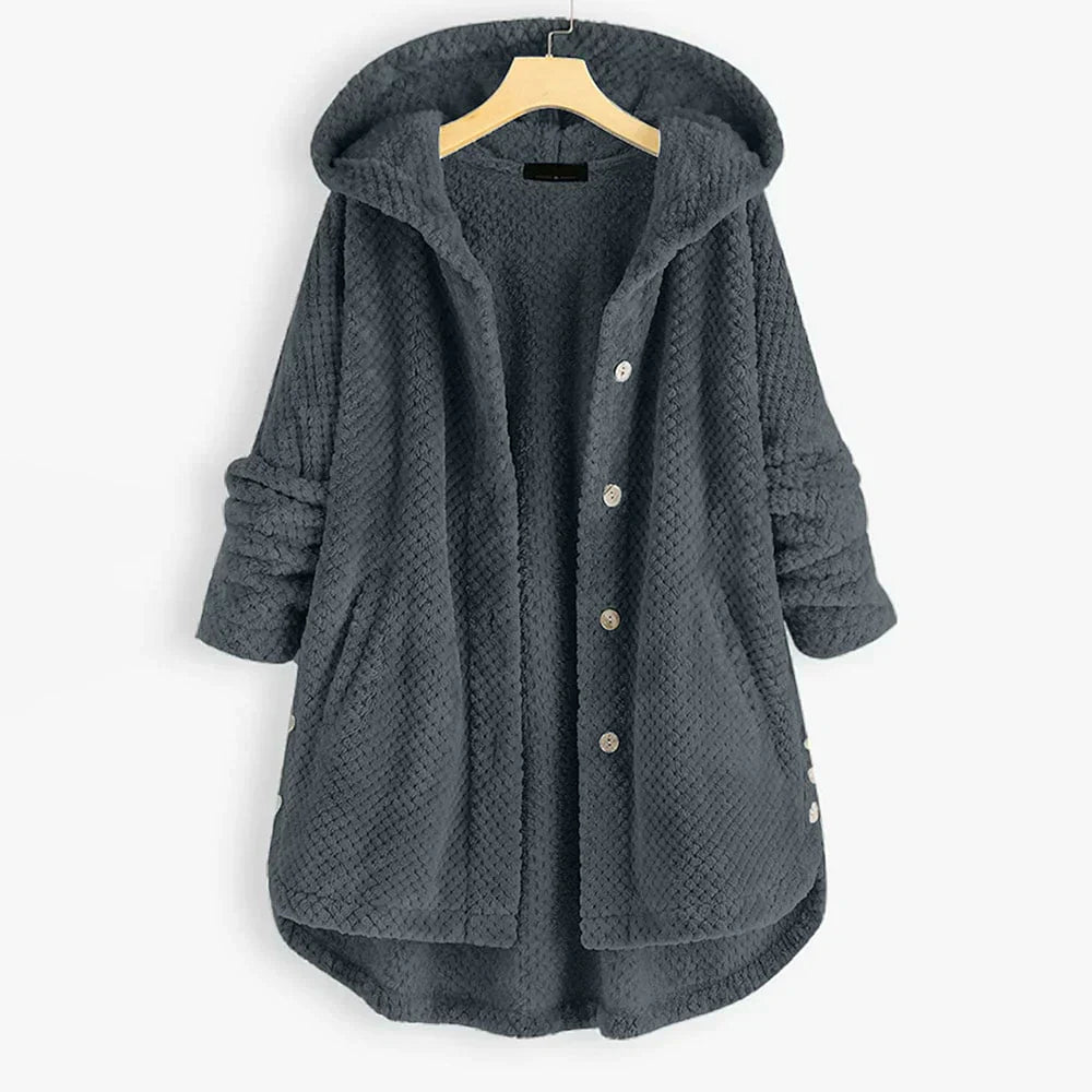 Bora Gezellige Fleece Jas met Capuchon
