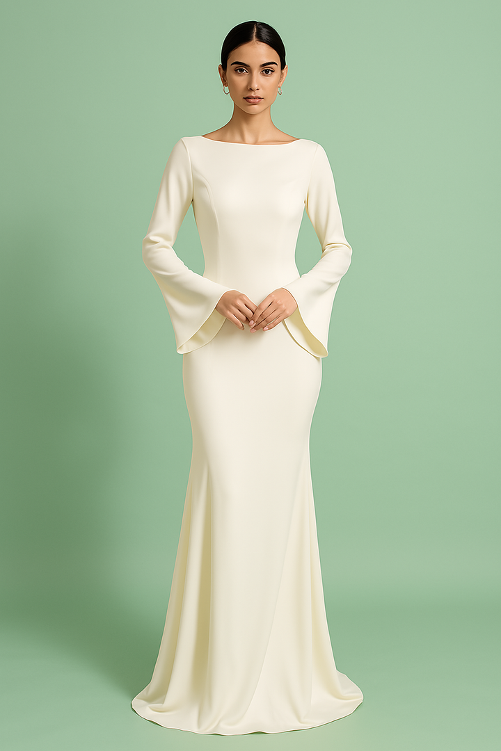 Catalina maxi-jurk met slanke pasvorm | Minimalistisch, elegant & ademend voor avondjes uit