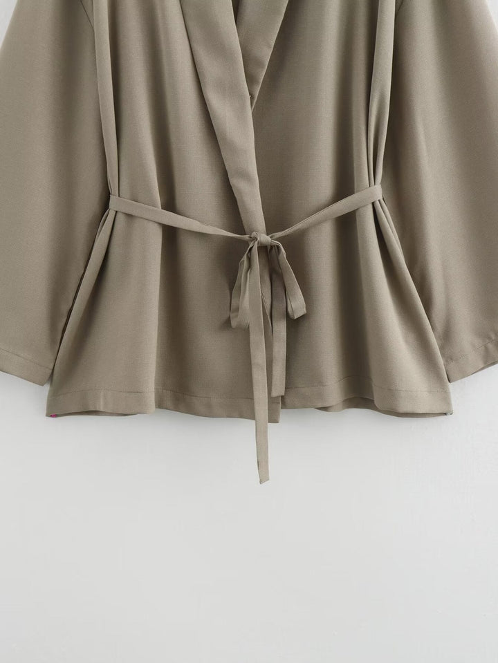 Nalani linnen kimono set voor vrouwen | Luchtig, elegant & veelzijdig voor lente en zomer