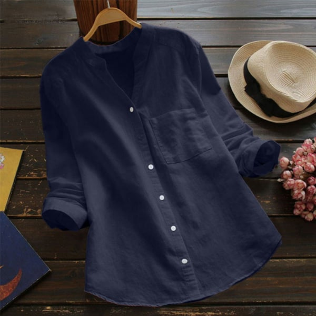 Lia Comfortabel en Elegant Shirt voor Vrouwen | Zachtheid en Stijl voor Zonnige Dagen