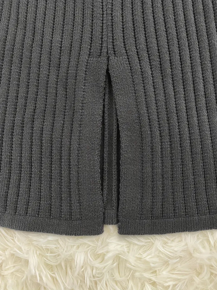 Casual Gebreide Trui & Rok Set