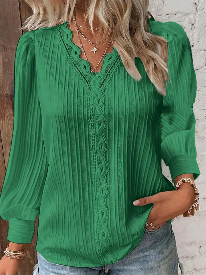 Kant Bloes - Stijlvolle en Comfortabele Blouse voor Elke Gelegenheid