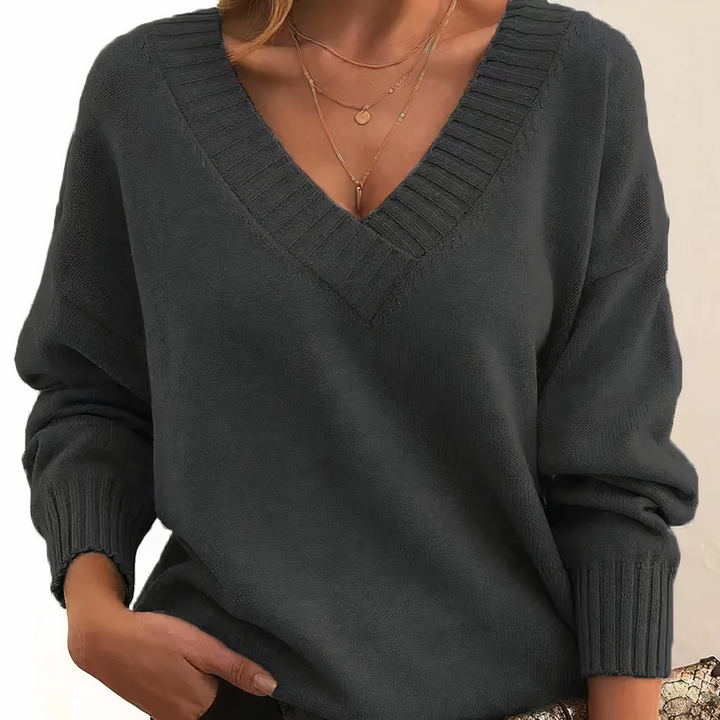 Amélie Kasjmier trui met V-hals voor absolute elegantie en comfort