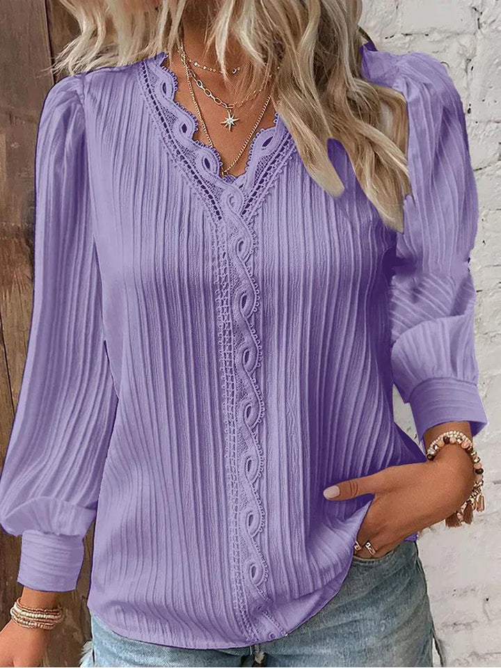 Kant Bloes - Stijlvolle en Comfortabele Blouse voor Elke Gelegenheid