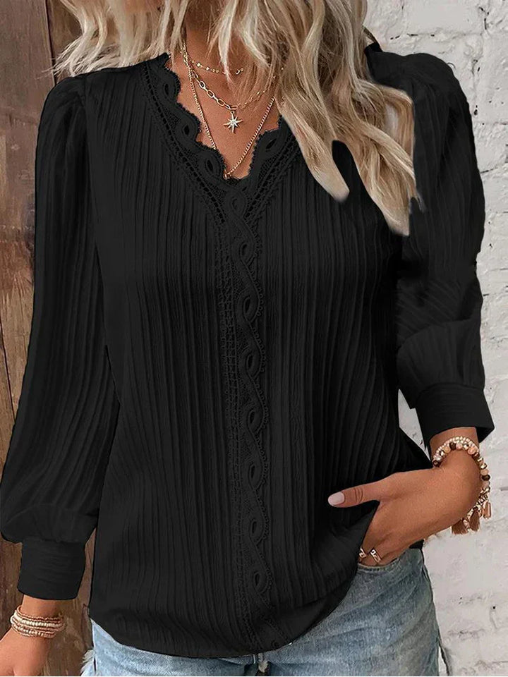 Kant Bloes - Stijlvolle en Comfortabele Blouse voor Elke Gelegenheid