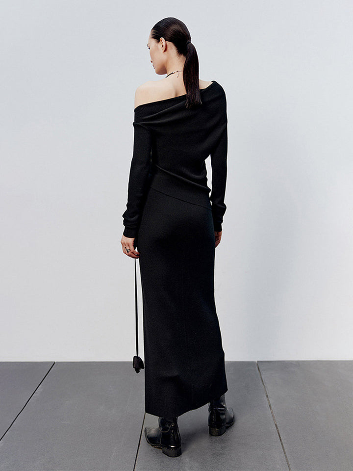Tessa - Asymmetrische Gebreide Top