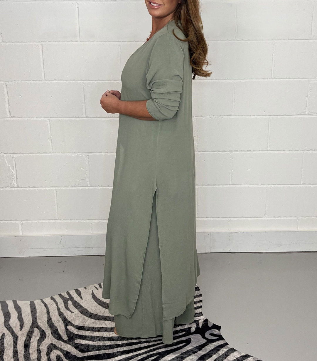Elena Tweedelige damesset met jurk en broek | Luchtig, elegant & ideaal voor de lente/zomer