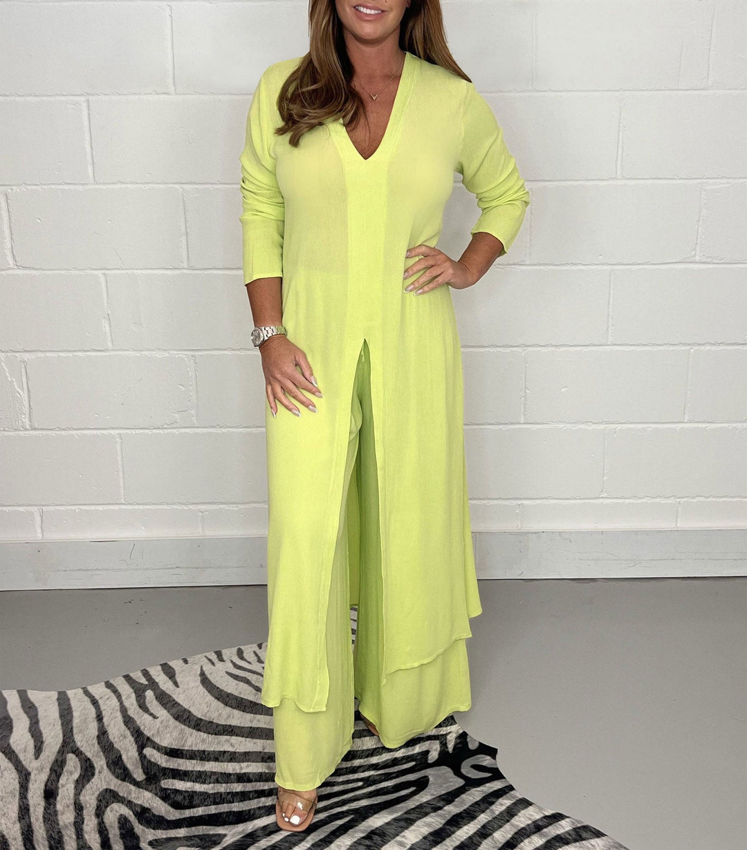 Elena Tweedelige damesset met jurk en broek | Luchtig, elegant & ideaal voor de lente/zomer