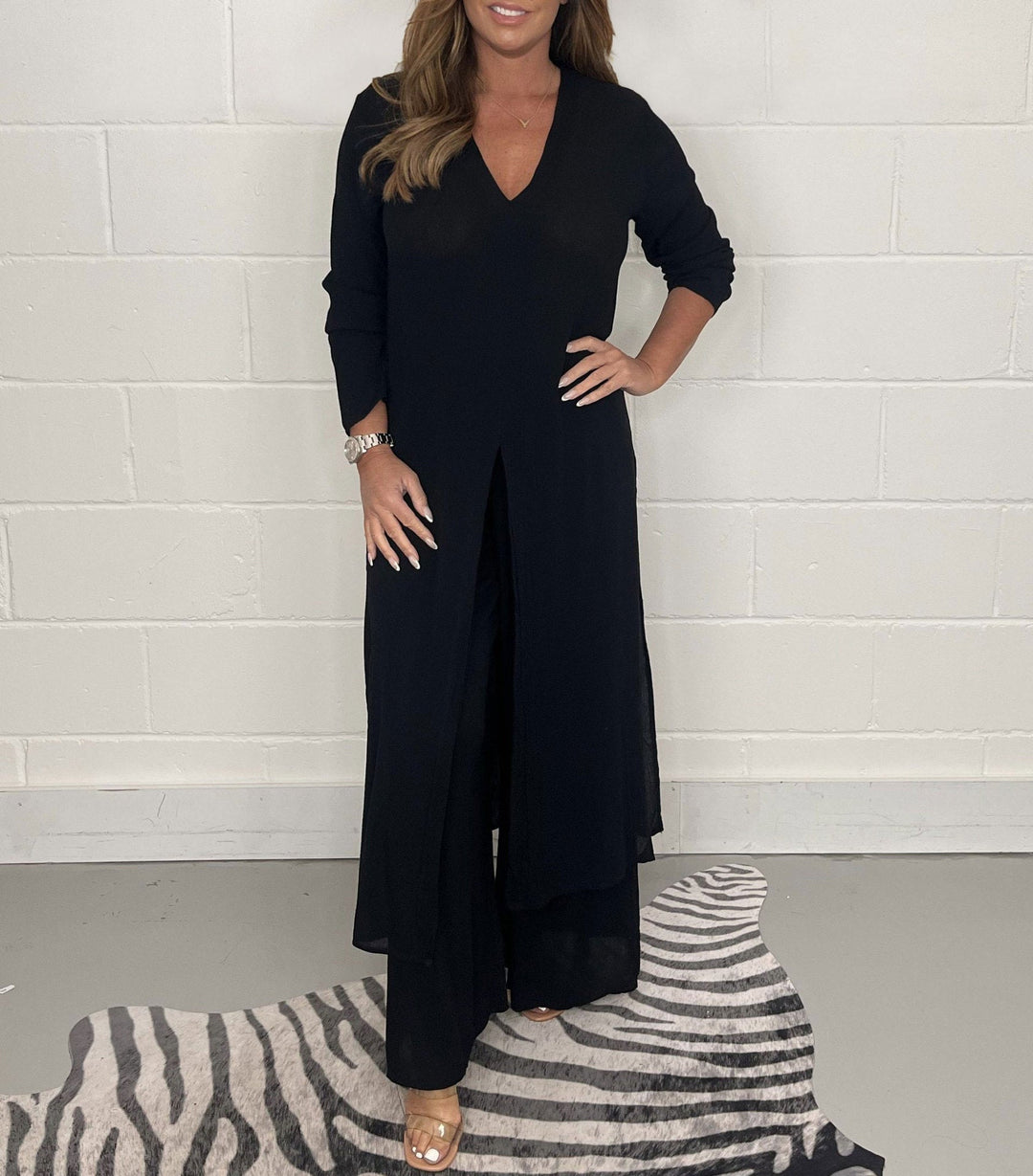 Elena Tweedelige damesset met jurk en broek | Luchtig, elegant & ideaal voor de lente/zomer