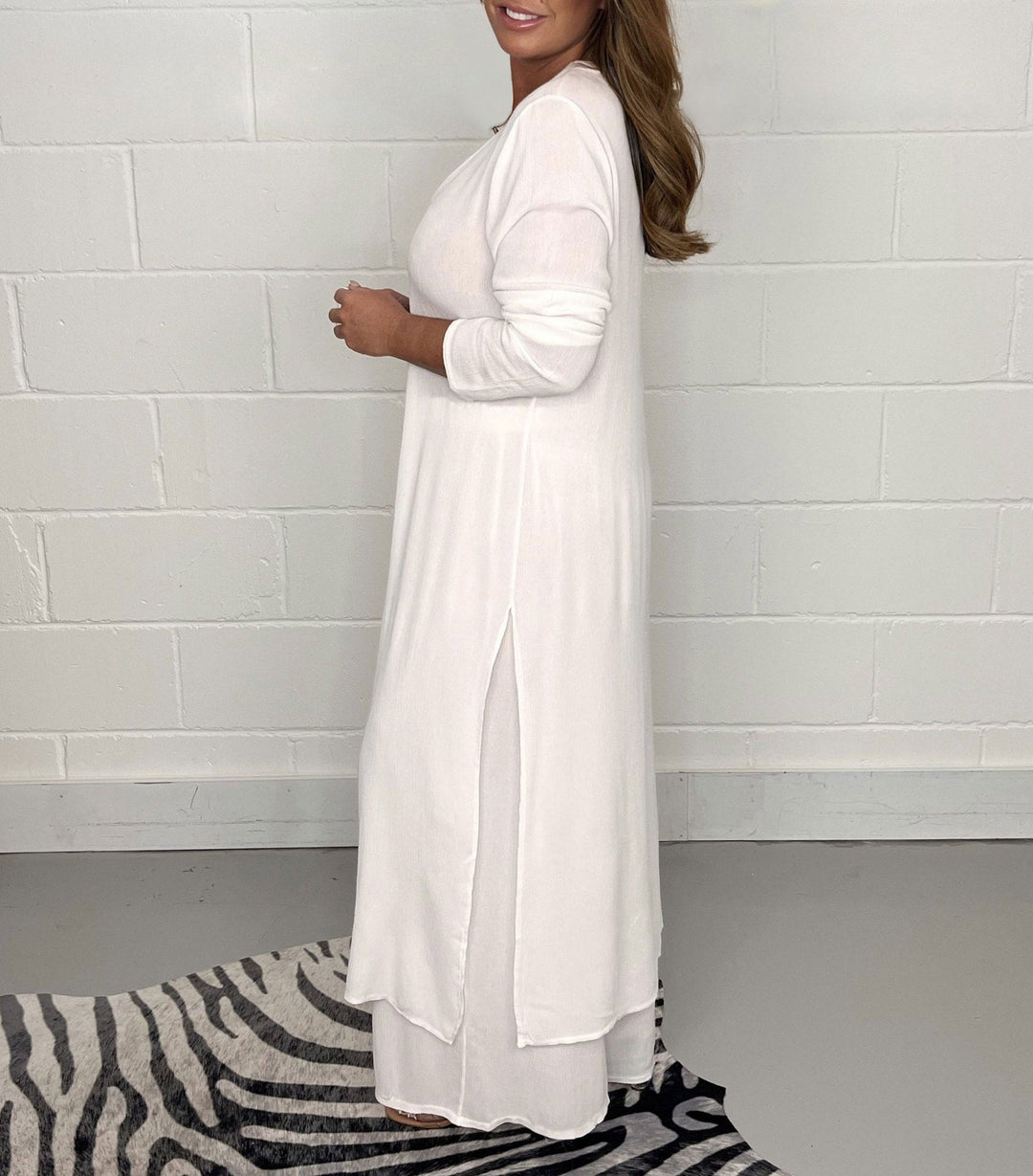 Elena Tweedelige damesset met jurk en broek | Luchtig, elegant & ideaal voor de lente/zomer