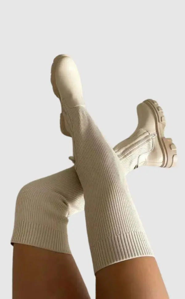 Abby | Hoge laarzen met stretch, comfort zool en tijdloos ontwerp voor dames