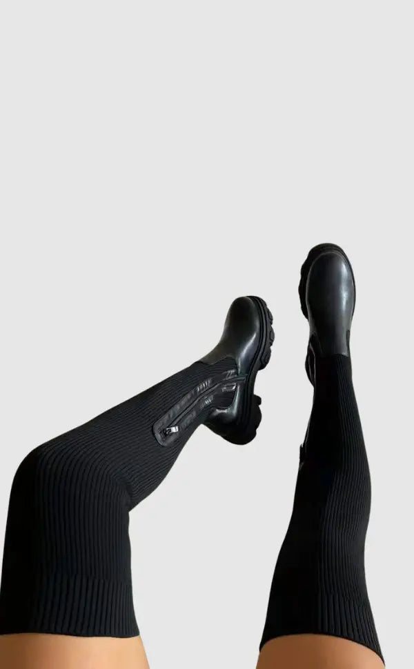 Abby | Hoge laarzen met stretch, comfort zool en tijdloos ontwerp voor dames