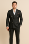 Luxueus geruit double-breasted pak 2 stuks