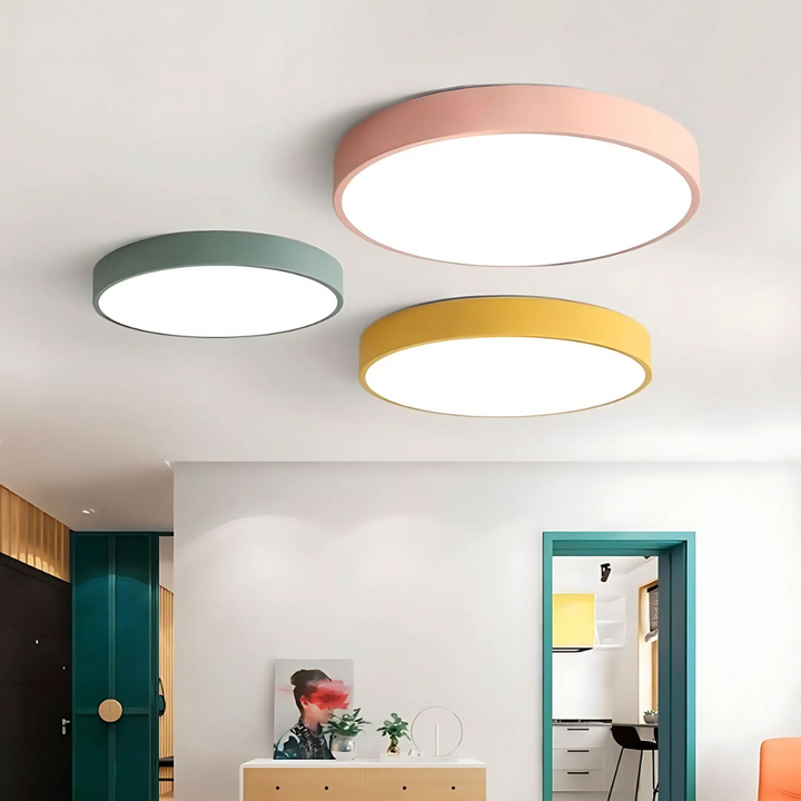 Delos - Scandinavische Houten LED Plafondlamp
