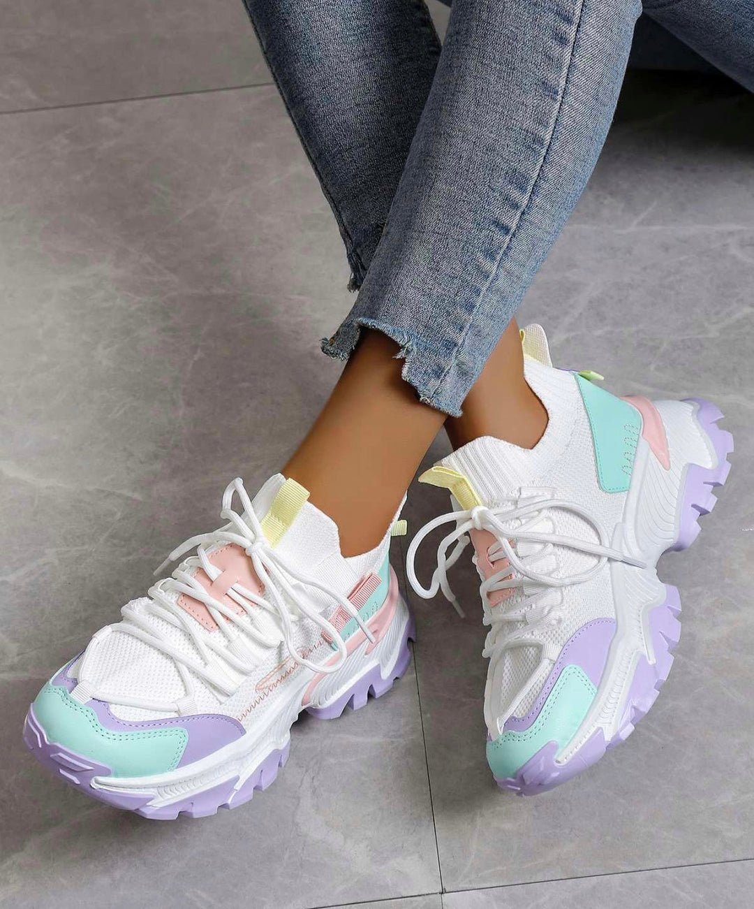 Djana Paarse Sneaker