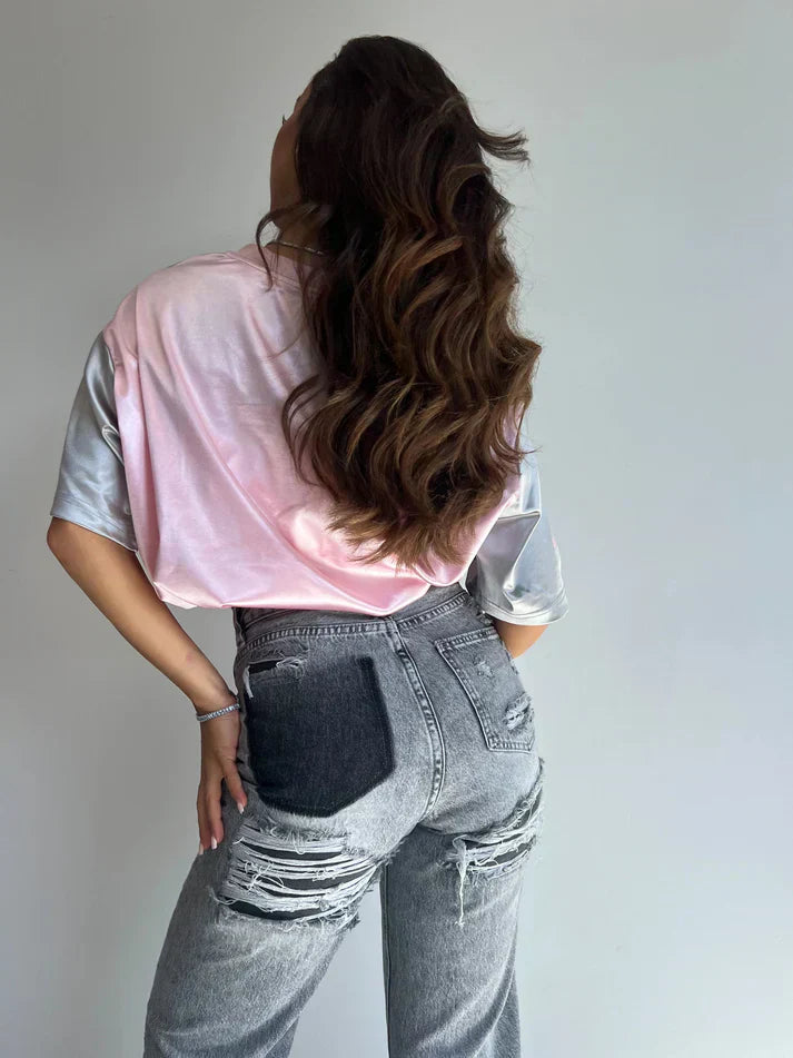 Becky Straight Leg Jeans | Hoge taille met gescheurde details