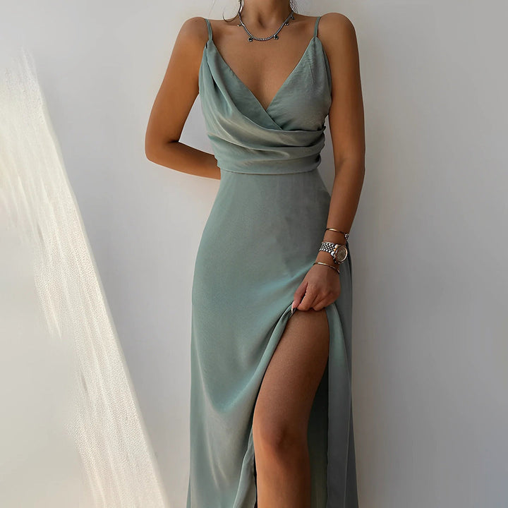 Alice | Elegante Lange Jurk voor de Zomer | Verfijning & Lichtheid