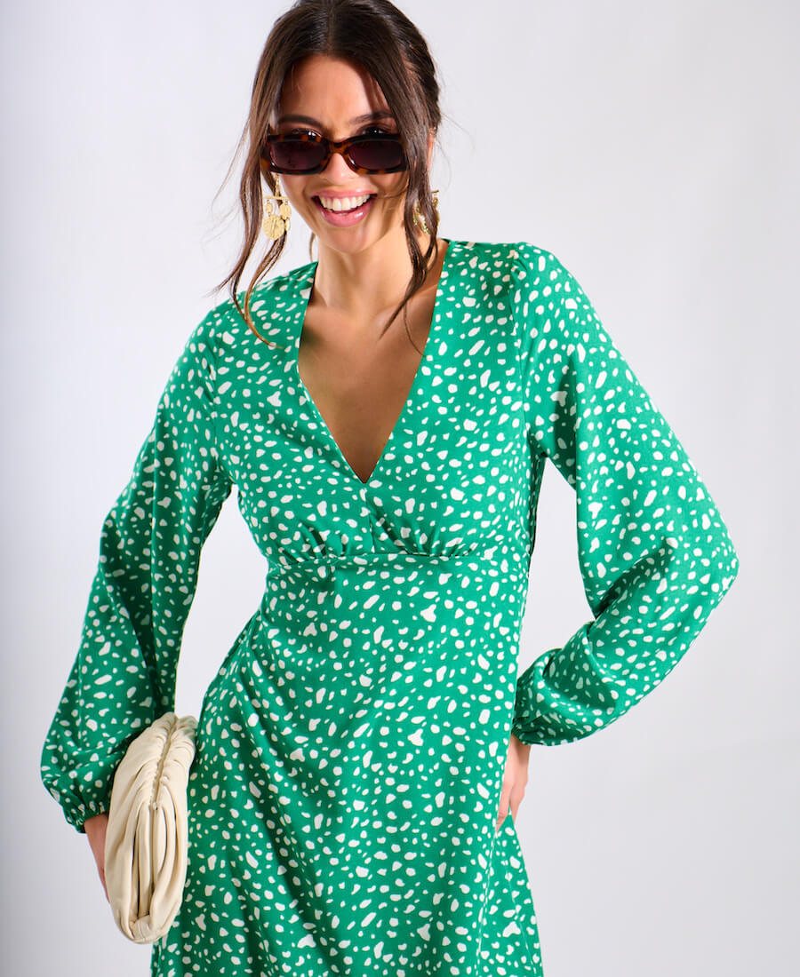 Bedrukte V-Hals Top Dames | Stijlvolle Print & Comfortabele Pasvorm | Voor Elke Gelegenheid