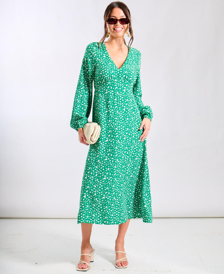 Bedrukte V-Hals Top Dames | Stijlvolle Print & Comfortabele Pasvorm | Voor Elke Gelegenheid