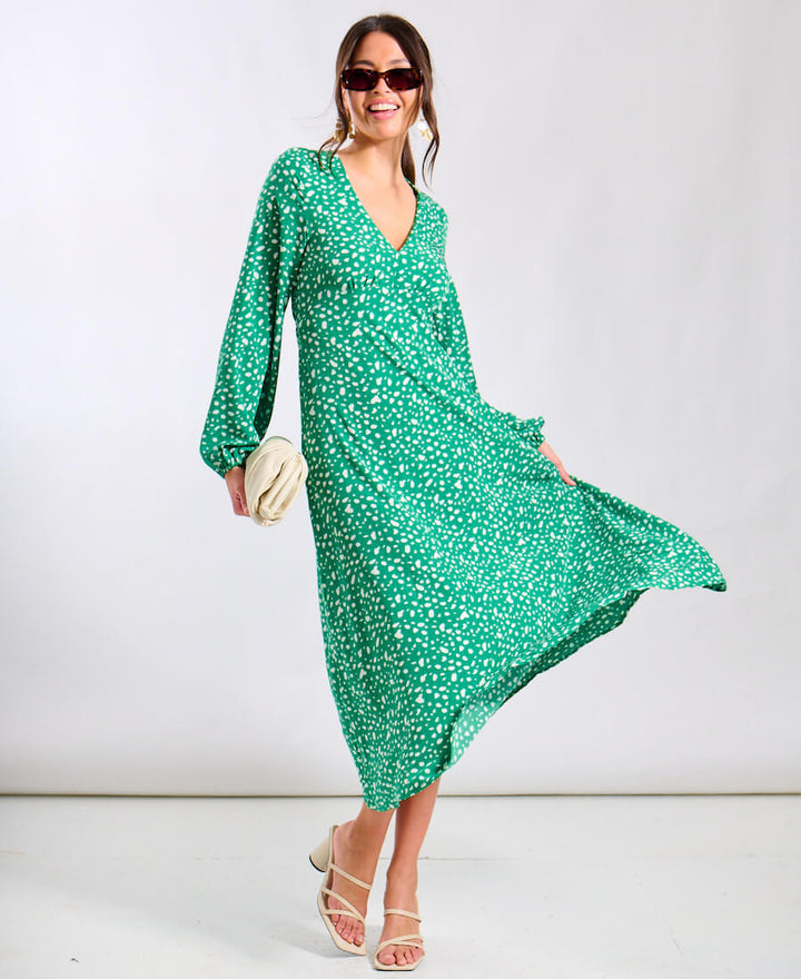 Bedrukte V-Hals Top Dames | Stijlvolle Print & Comfortabele Pasvorm | Voor Elke Gelegenheid