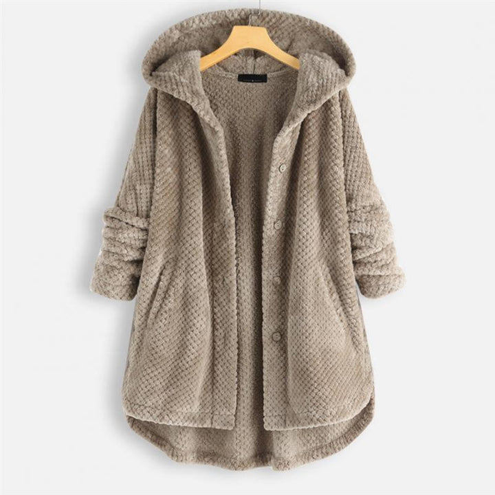 Bora Gezellige Fleece Jas met Capuchon